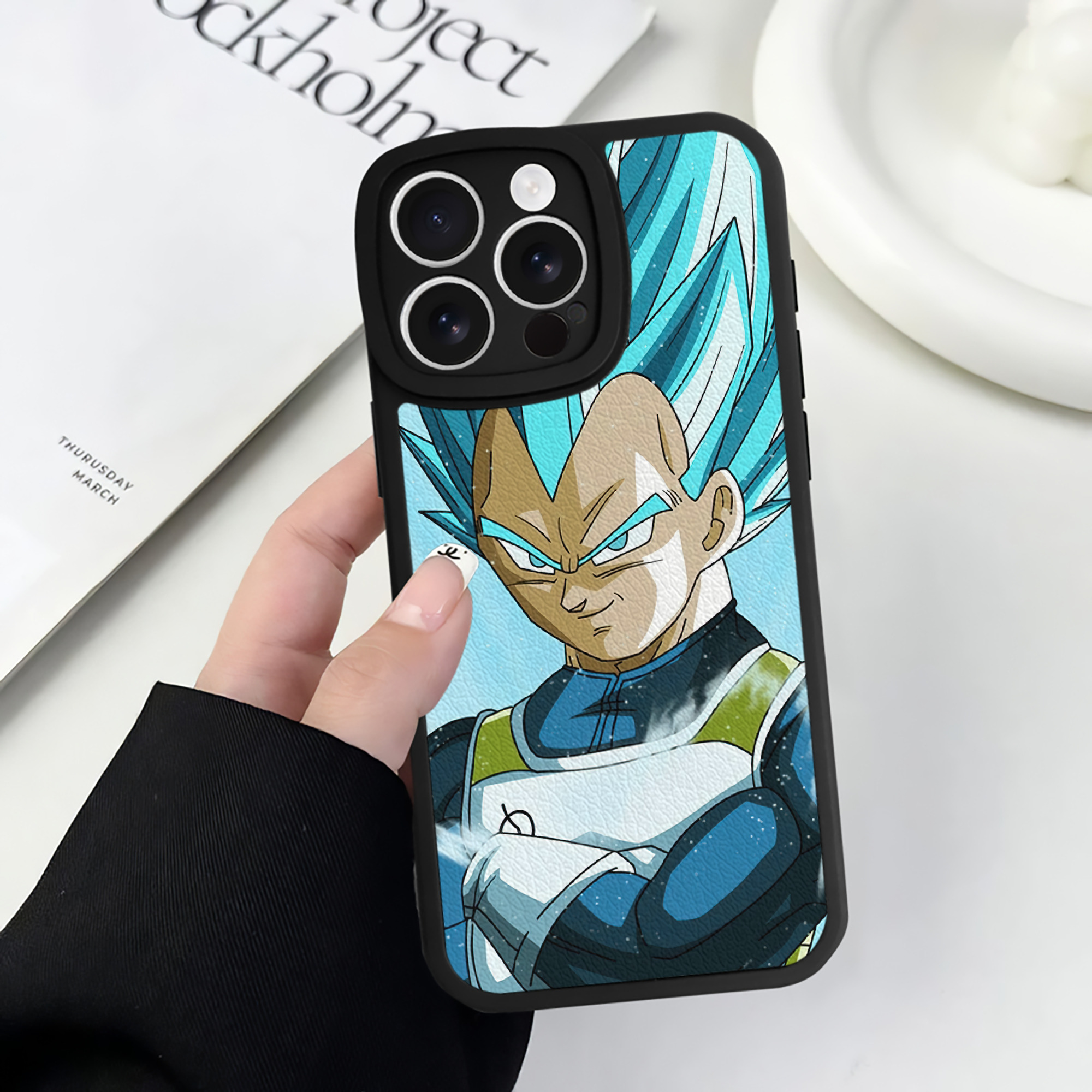 （画像用） ドラゴンボール DRAGON BALL 【iPhone 16シリーズ対応】シリコンスマホケース（レザー調） 材質：シリコン
